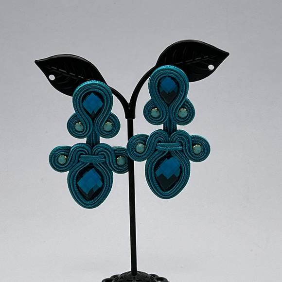 Elegant Art Deco-Inspired Earrings - Evening Gown Earrings - Stylish Earrings - Picture 9 of 10